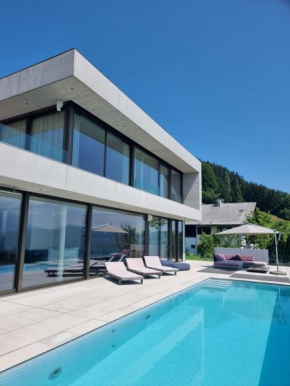 Attersee Luxury Design Villa with dream views, large Pool and Sauna
